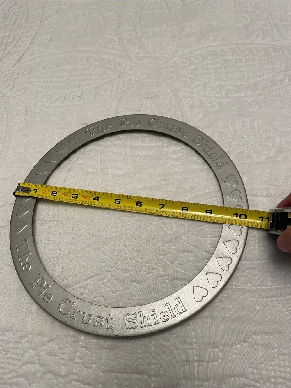 Norpro Reusable Aluminum Pie Crust Shield Protects Pie Crust Edges From Burning